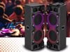 Fotografija izdelka MANTA SPK1204X800D MINOS PRO zvočni KARAOKE sistem, STEREO zvok, Bluetooth, Equalizer, X-Bass, RGB LED osvetlitev, USB / microSD / AUX / MIC-in, +mikrofon, +daljinec, črn