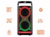 Fotografija izdelka MANTA SPK0601B100 ARGOS prenosni KARAOKE zvočnik, Bluetooth, 100W, TWS, Equalizer, polnilna baterija, RGB LED osvetlitev, USB / microSD / AUX / MIC-in, +mikrofon, +daljinec, črn