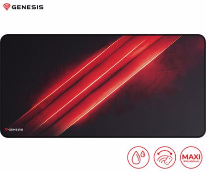 Fotografija izdelka GENESIS CARBON 500 Maxi Flash G2 podloga za miško, 900x450 mm, vodoodporna, gladka površina, zaščiteni robovi, protizdrsna