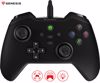 Fotografija izdelka GENESIS MANGAN 300 žični igralni plošček / gamepad, 19 gumbov, vibriranje, LED osvetlitev, Windows / Android / Nintendo / Asus / Steam, USB Type-C, + prednja plošča, + torbica, črn (Onyx Black)