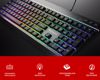 Fotografija izdelka GENESIS RHOD 530 gaming membranska tipkovnica, žična, RGB LED osvetlitev, Anti-Ghosting funkcija, Non-Floating stikala / tipke, spomin, programska oprema, Plug & Play, F1-F12, črna