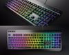 Fotografija izdelka GENESIS RHOD 530 gaming membranska tipkovnica, žična, RGB LED osvetlitev, Anti-Ghosting funkcija, Non-Floating stikala / tipke, spomin, programska oprema, Plug & Play, F1-F12, črna