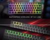 Fotografija izdelka GENESIS THOR 660 G2 gaming mehanska tipkovnica, žična / brezžična, USB 2.4GHz / BT 5.0 / USB-C, baterija, RGB LED, RapidSpeed, Gateron Brown stikala, spomin, programska oprema, Plug & Play, črna