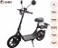 Fotografija izdelka QUBO BEST 14" električni skiro, 14" gume, 500W motor, 35km doseg, 48V 10.5Ah 504Wh baterija, vzmetenje, LCD zaslon, LED osvetlitev, ogledala, košara, nosilec, disk zavore, aplikacija, črno oranžen