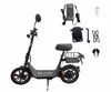 Fotografija izdelka QUBO BEST 14" električni skiro, 14" gume, 500W motor, 35km doseg, 48V 10.5Ah 504Wh baterija, vzmetenje, LCD zaslon, LED osvetlitev, ogledala, košara, nosilec, disk zavore, aplikacija, črno oranžen