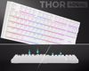 Fotografija izdelka GENESIS THOR 404 TKL gaming tipkovnica, mehanska, RGB LED osvetlitev, tehnologija Hot-Swap, funkcija N-Key Rollover, programska oprema, vgrajen pomnilnik, F1-F12, bela