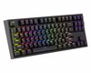 Fotografija izdelka GENESIS THOR 404 TKL gaming tipkovnica, mehanska, RGB LED osvetlitev, tehnologija Hot-Swap, funkcija N-Key Rollover, programska oprema, vgrajen pomnilnik, F1-F12, črna