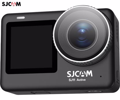 Fotografija izdelka SJCAM SJ11 ACTIVE akcijska športna kamera, 4K Ultra HD, dvojni zaslon, 6-osna stabilizacija, polnilna baterija, 154° snemalni kot, Dual WIFI, 5ATM vodoodpornost, aplikacija, +dodatki, črna