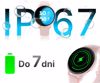 Fotografija izdelka FOREVER iGO4 JW-600 pametna ura, 1.28" AMOLED zaslon, BT 5.3, Android + iOS, baterija, aplikacija, spremljanje zdravja, analiza spanca, 100+ športnih načinov, 2 paščka, IP67, bela (Pearl White)