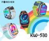 Fotografija izdelka FOREVER Boost KW-530 otroška pametna ura, 4G LTE, Android OS, 2" IPS zaslon, AI funkcije, GPS+WIFI+LBS lociranje, video klici, SOS gumb, aplikacija, IP67, pedometer, igre, modra (Electric Blue)