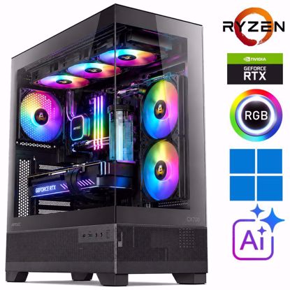 Fotografija izdelka @Gamer Ryzen9 9900X | 32GB DDR5 | SSD 2TB  NVMe | RTX 5080-16GB | Vodno hlajenje | Windows 11 | Gaming namizni