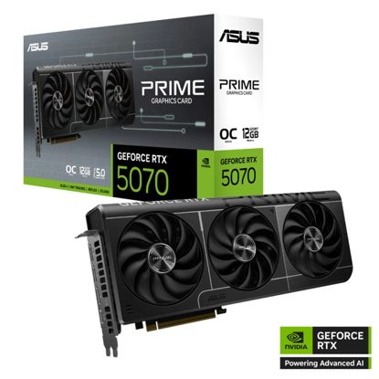 Fotografija izdelka Grafična kartica nVidia RTX5070 Asus Prime OC Edition - 12GB GDDR7 (90YV0M10-M0NA00)