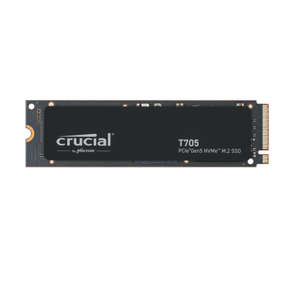 Fotografija izdelka Crucial T500 4TB PCIe Gen4 NVMe M.2 SSD s hladilnikom