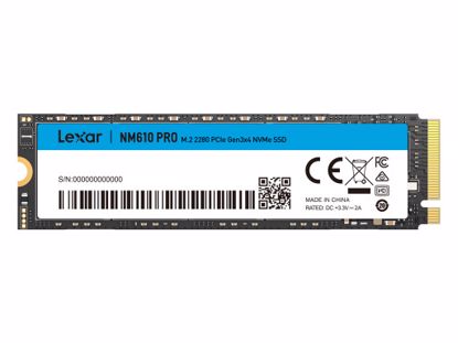 Fotografija izdelka SSD 500GB M.2 80mm PCI-e 3.0 x4 NVMe, 3D TLC, Lexar NM610 PRO (LNM610P500G-RNNNG)