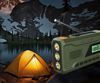 Fotografija izdelka MANTA RDI401G DYNAMO radijski sprejemnik, 3v1, FM Radio, RETRO izgled, 4500mAh polnilna baterija, solarno / dinamo polnjenje, LED svetilka, SOS alarm, USB Type-C, zelen (Ranger Green)