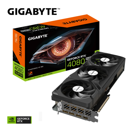 Fotografija izdelka Grafična kartica GIGABYTE GeForce RTX 4080 SUPER WINDFORCE V2 16G, 16GB GDDR6X, PCI-E 4.0