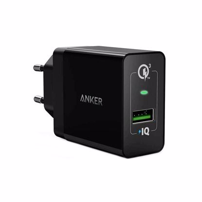 Fotografija izdelka Anker PowerPort+ 1 QC 3.0 stenski polnilec črn