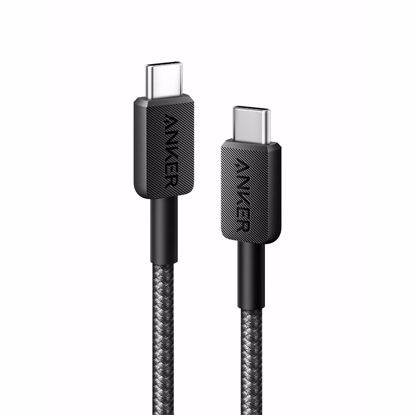 Fotografija izdelka Anker 322 USB-C to USB-C pleten kabel 1,8m črn