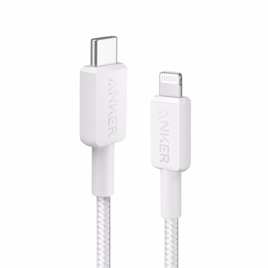 Fotografija izdelka Anker 322 USB-C to Lightning pleten kabel 0,9m bel