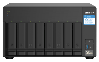 Fotografija izdelka QNAP NAS strežnik za 8 diskov, 4GB ram, 2x 10Gb SFP+, 2x 2.5Gb mreža