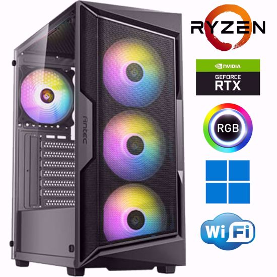 Fotografija izdelka @Gamer Ryzen7 5800X / 32GB DDR4 / SSD 2TB  NVMe / RTX 4060Ti-8GB / W11PRO