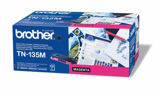 Fotografija izdelka Brother Toner TN135M, magenta, 4.000 strani HL4040/50/70 DCP9040/2/5 MFC9440/50/9850