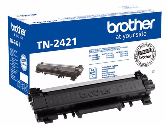 Fotografija izdelka Brother Toner TN2421, črn, 3.000 strani HL-L23x2, DCP-L25x2, MFC-L27x2