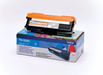 Fotografija izdelka Brother Toner TN320C, cyan, 1.500 strani HL 4140/50/4570 DCP9055/270 MFC9460/9970