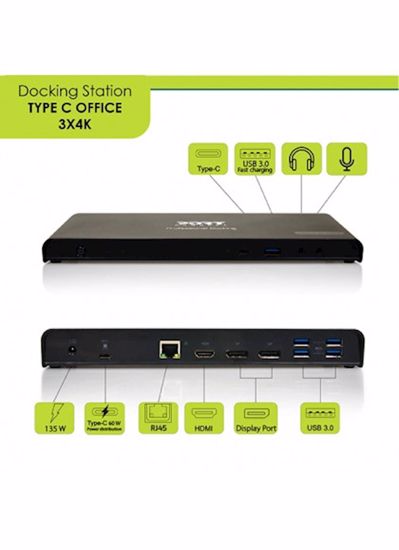 Fotografija izdelka Docking Station PORT Type C, office 3x4K