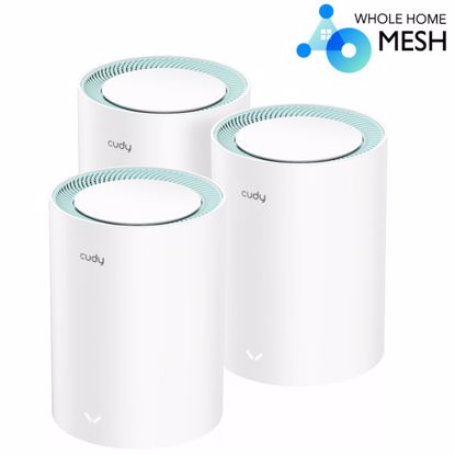 Fotografija izdelka CUDY M1300 (3-pack) AC1200 Gigabit Mesh Dual Band brezžični WiFi5 usmerjevalnik - router