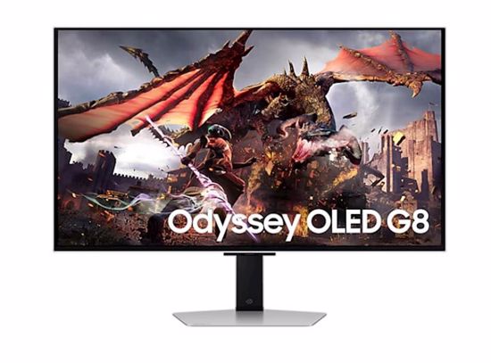 Fotografija izdelka Monitor Samsung Odyssey G8 G80SD OLED, 32', OLED, 3840x2160, 240Hz, 2x HDMI, DP, Smart