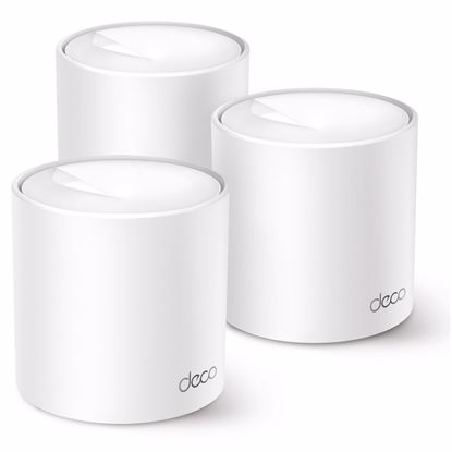 Fotografija izdelka TP-LINK Deco X10 (3-pack) AX1500 Whole Home Mesh WiFi6 brezžični usmerjevalnik - router / dostopna točka-AP