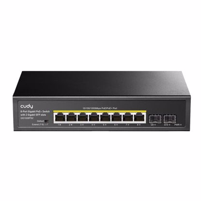 Fotografija izdelka CUDY GS1008PS2 8x Gigabit PoE+ 120W 2xSFP mrežno stikalo-switch