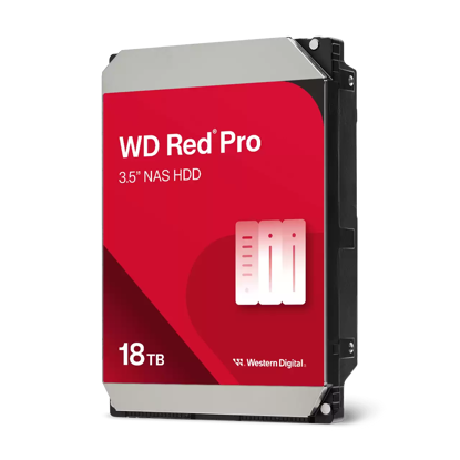 Fotografija izdelka WD trdi disk 18TB SATA3, 6Gb/s, 7200, 512MB RED PRO