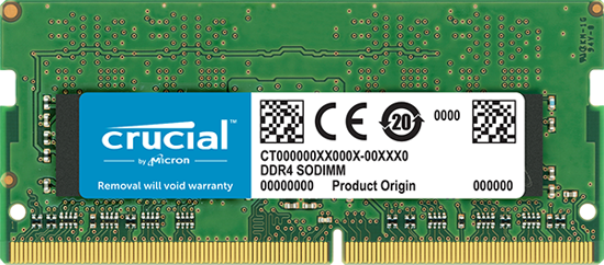 Fotografija izdelka Crucial 16GB DDR4-2400 SODIMM PC4-19200 CL17, 1.2V