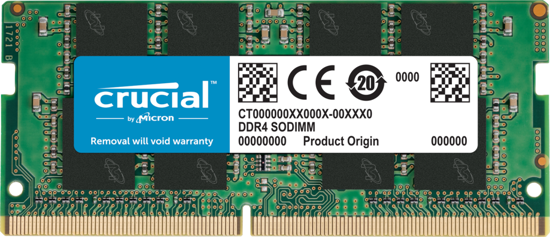 Fotografija izdelka Crucial 4GB DDR4-2666 SODIMM PC4-21300 CL19, 1.2V