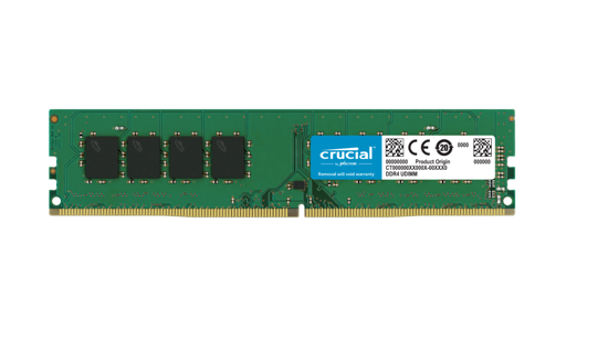 Fotografija izdelka Crucial 4GB DDR4-2400 UDIMM PC4-21300 CL17, 1.2V