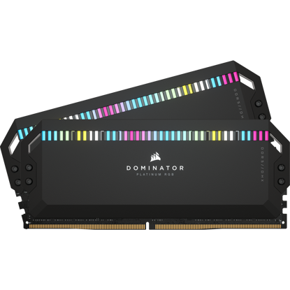 Fotografija izdelka Corsair DOMINATOR PLATINUM RGB 32GB (2x16GB) DDR5 5200MHz PC5-41600 CL36, 1.25V