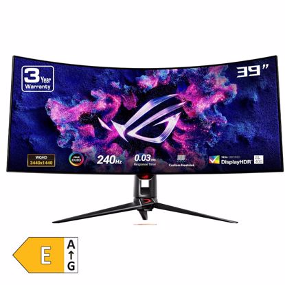 Fotografija izdelka ASUS ROG Swift OLED PG39WCDM 99cm (39") 3440x1440 WOLED 240Hz DP/HDMI/USB-C HDR10 FreeSync KVM ukrivljen gaming monitor