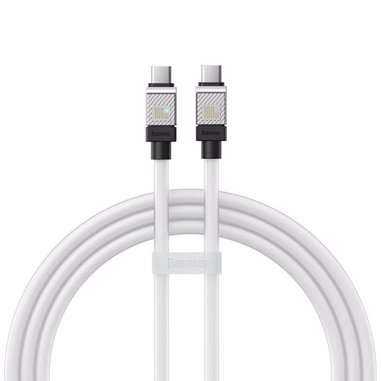 Fotografija izdelka BASEUS kabel CoolPlay USB-C na USB-C 100W, bel 