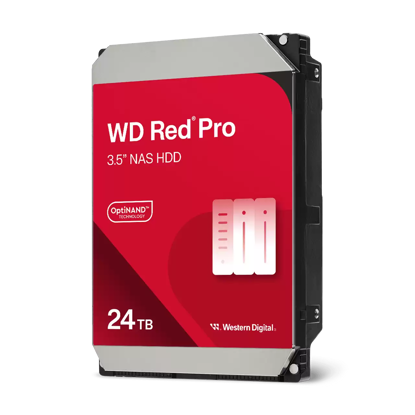 Fotografija izdelka WD trdi disk 24TB SATA3, 6Gb/s, 7200, 512MB RED PRO