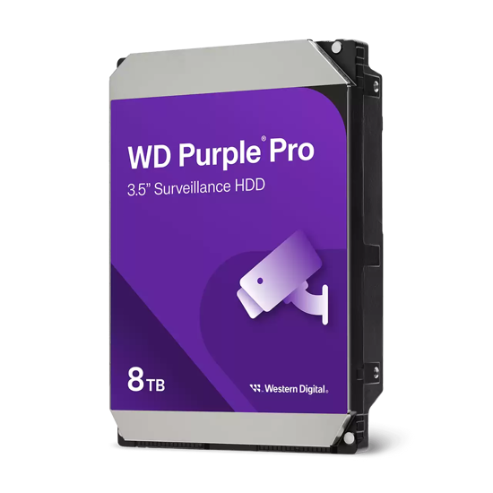 Fotografija izdelka WD trdi disk 8TB SATA3 7200, 256MB PURPLE PRO