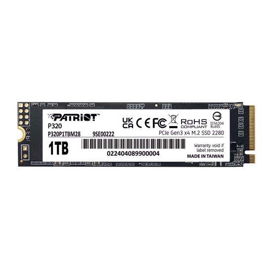 Fotografija izdelka Patriot P320 1TB M.2 NVMe SSD PCIe Gen 3 x4