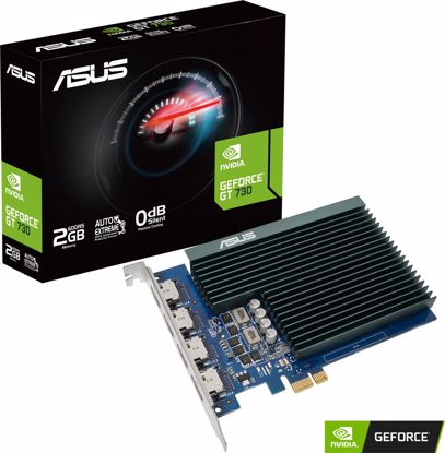 Fotografija izdelka Grafična kartica ASUS GeForce GT 730 HDMIx4, 2GB GDDR5, PCI-E 2.0