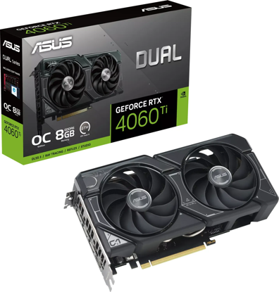 Fotografija izdelka Grafična kartica ASUS GeForce RTX 4060 Ti EVO OC, 8GB GDDR6, PCI-E 4.0