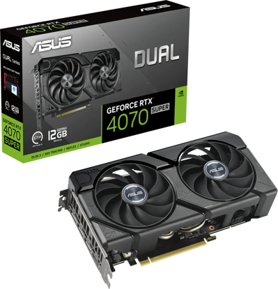 Fotografija izdelka Grafična kartica ASUS GeForce RTX 4070 SUPER EVO DUAL, 12GB GDDR6X, PCI-E 4.0