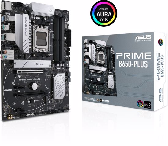 Fotografija izdelka ASUS PRIME B650-PLUS, DDR5, SATA3, USB3.2Gen2, DP, 2.5GbE, AM5 ATX