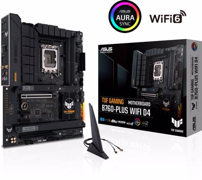 Fotografija izdelka ASUS TUF GAMING B760-PLUS WIFI D4, DDR4, SATA3, USB3.2Gen2x2, DP, Wi-Fi 6, LGA1700 ATX