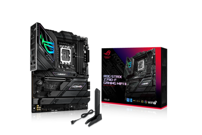 Fotografija izdelka ASUS ROG STRIX Z790-F Gaming WIFI II, DDR5, SATA3, USB Type-C 20Gbps, DP, 2.5GbE, WIFI 7, LGA1700 ATX