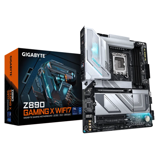 Fotografija izdelka GIGABYTE Z890 GAMING X WIFI7, DDR5, SATA3, USB4, DP, 2.5GbE, WIFI 7, LGA1851 ATX